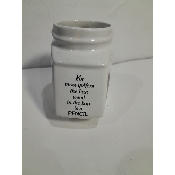 Vintage Golf coffee Mug MOST GOLFERS THE BEST WOOD IN THE BAG IS A PENCIL. Humor - Picture 4 of 6